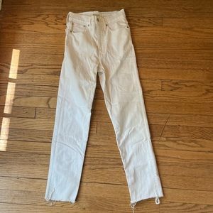 Madewell white jeans